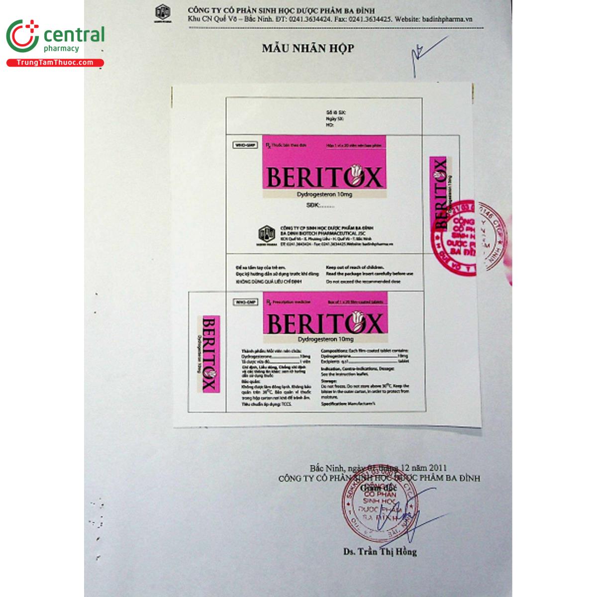 beritox 10mg 4 K4386 beritox 10mg 4 K4386