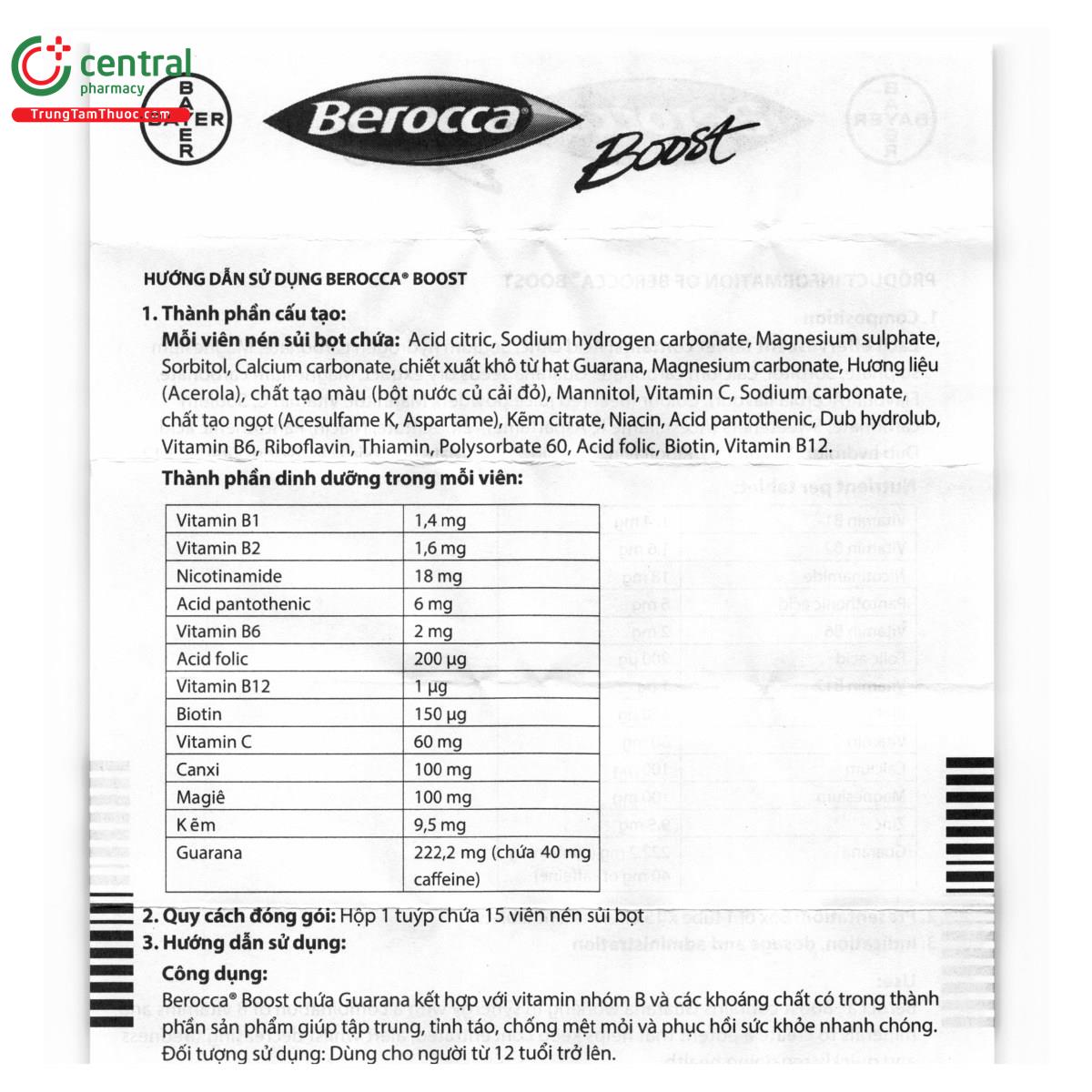 berocca boost 9 S7258