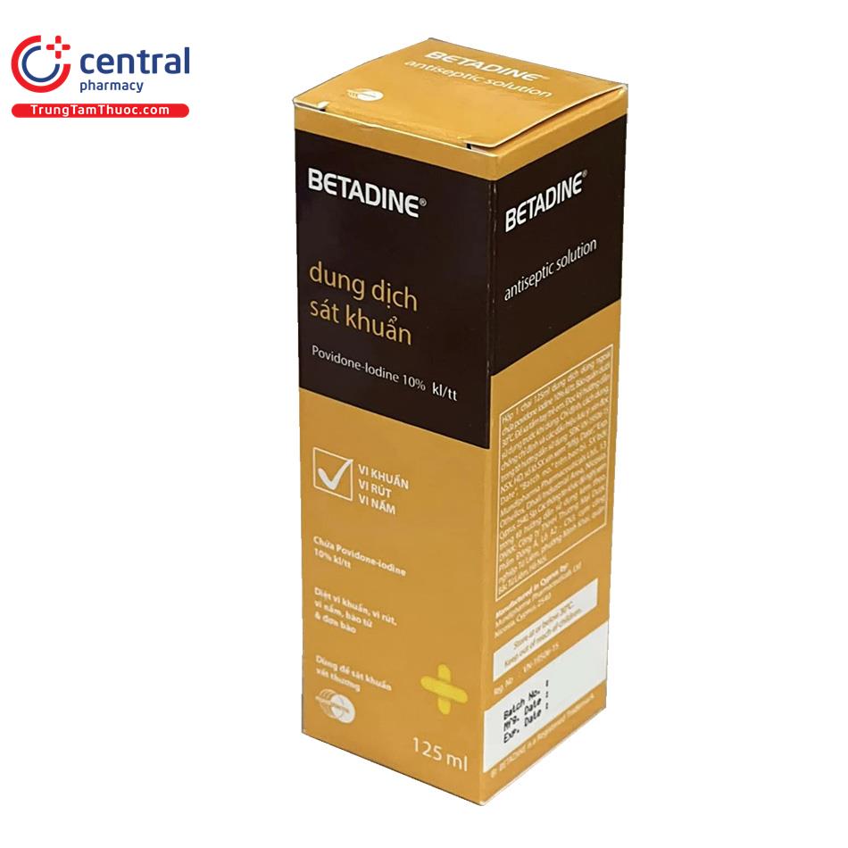 betadine antiseptic solution 10w v 125ml 04 N5077