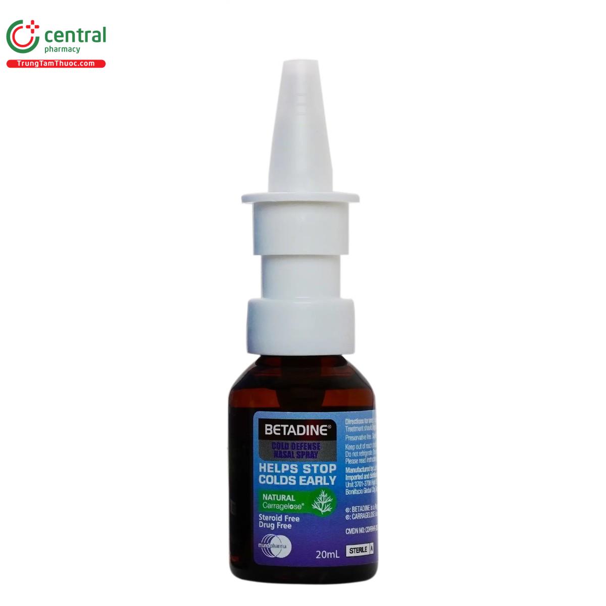 betadine cold defence nasal spray 5 C1440