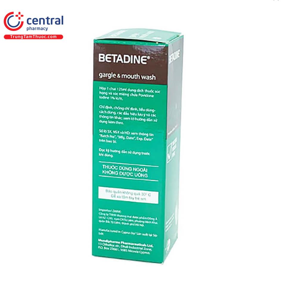 betadine gargle mouthwash 1 10 P6601