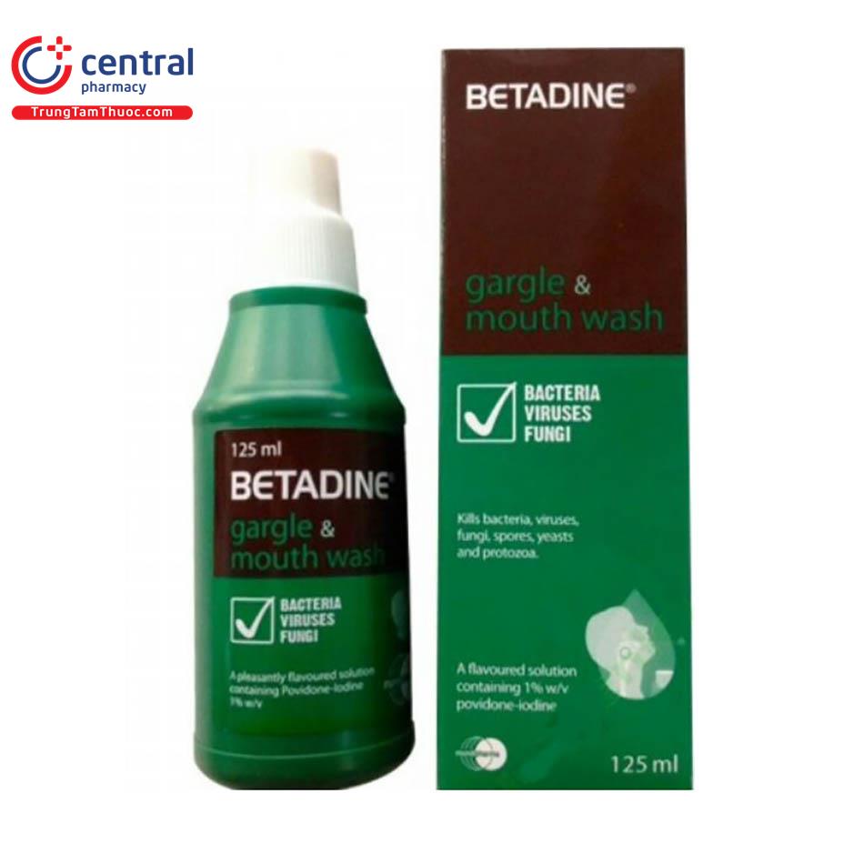 betadine gargle mouthwash 1 3 U8085