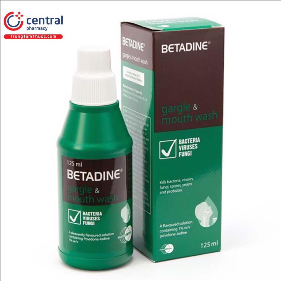 betadine gargle mouthwash 1 4 J3788