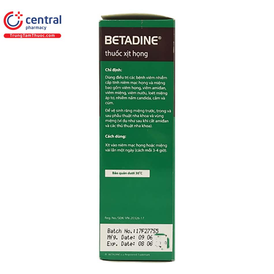 betadine throat spray 1 K4886