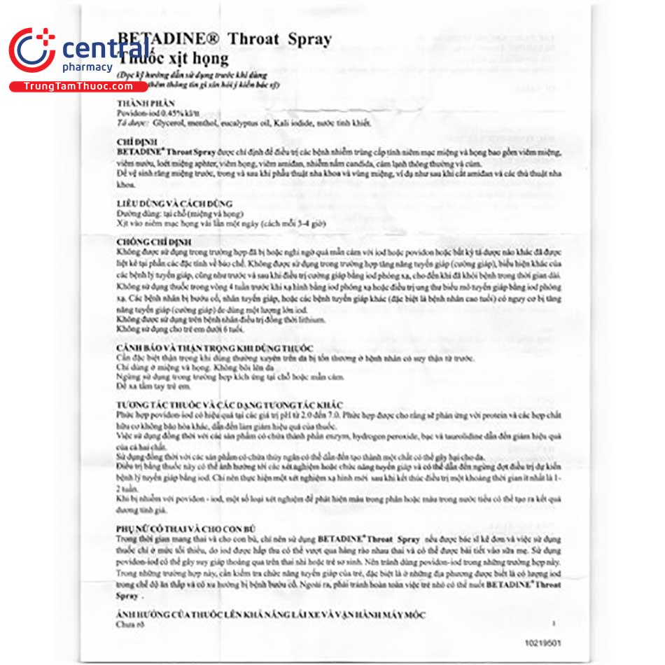 betadine throat spray 3 A0040