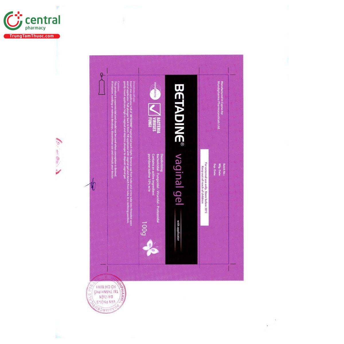 betadine vaginal gel 10 2 F2086