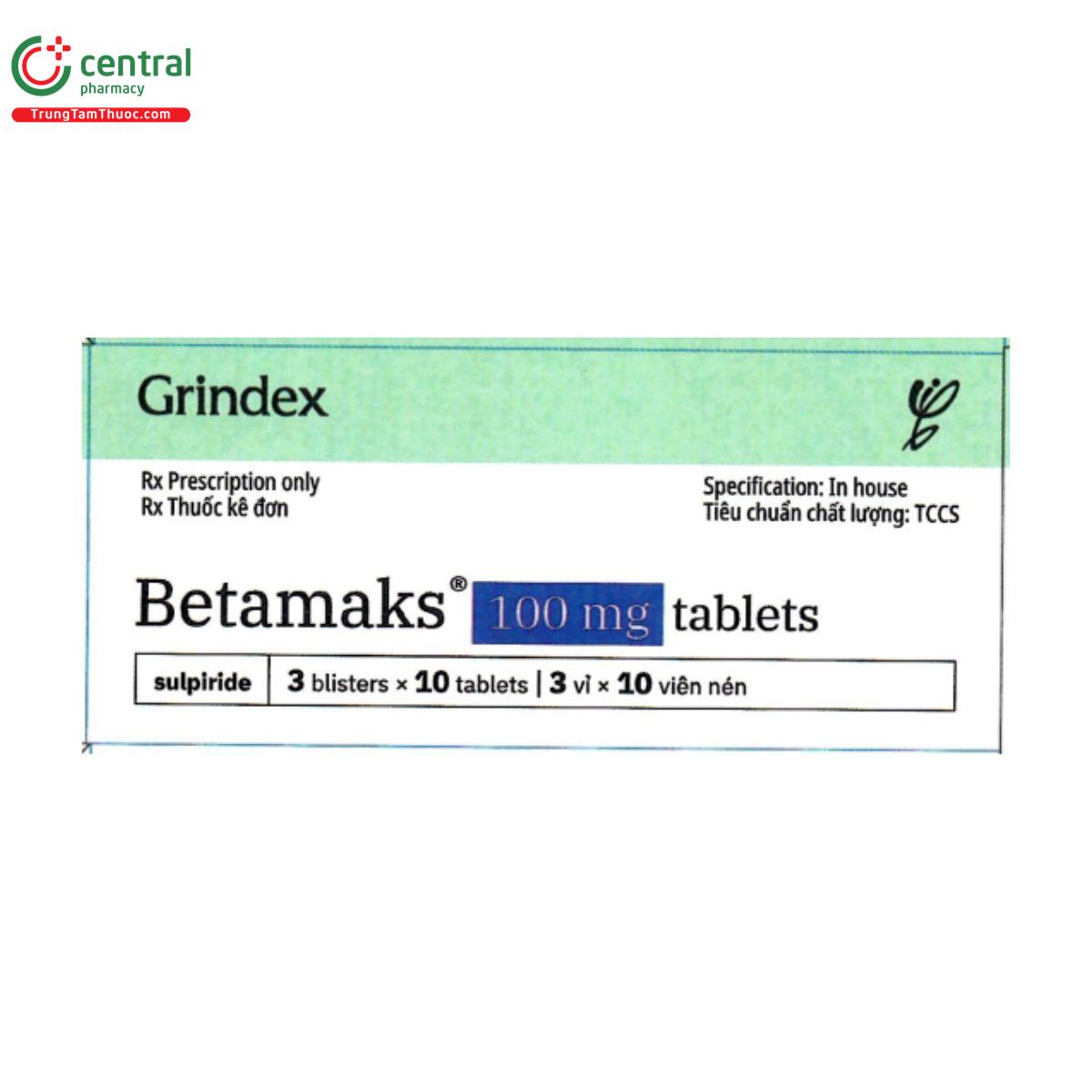 betamaks 100mg 2 Q6726