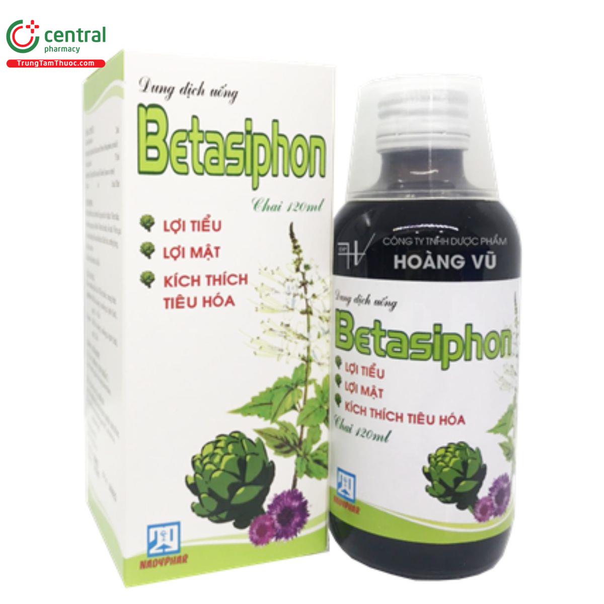 Thuốc Betasiphon (Chai 120ml) phối hợp điều trị bệnh gan mật, thận