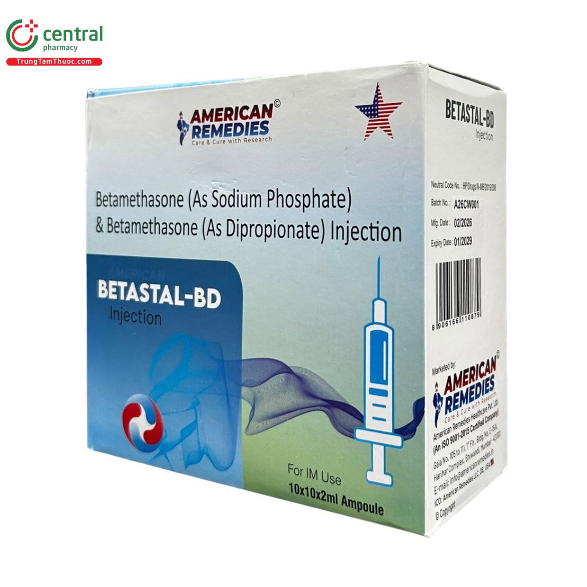 betastal bd injection 2ml 4 A0084