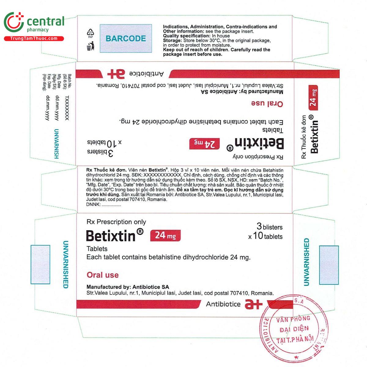 betixtin 24mg J4540
