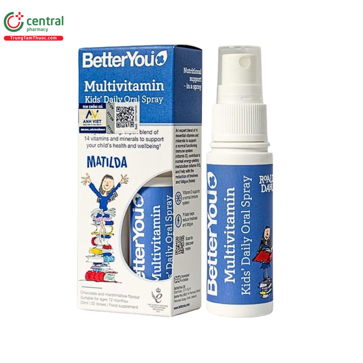 betteryou multivitamin kids daily oral spray 1 P6387