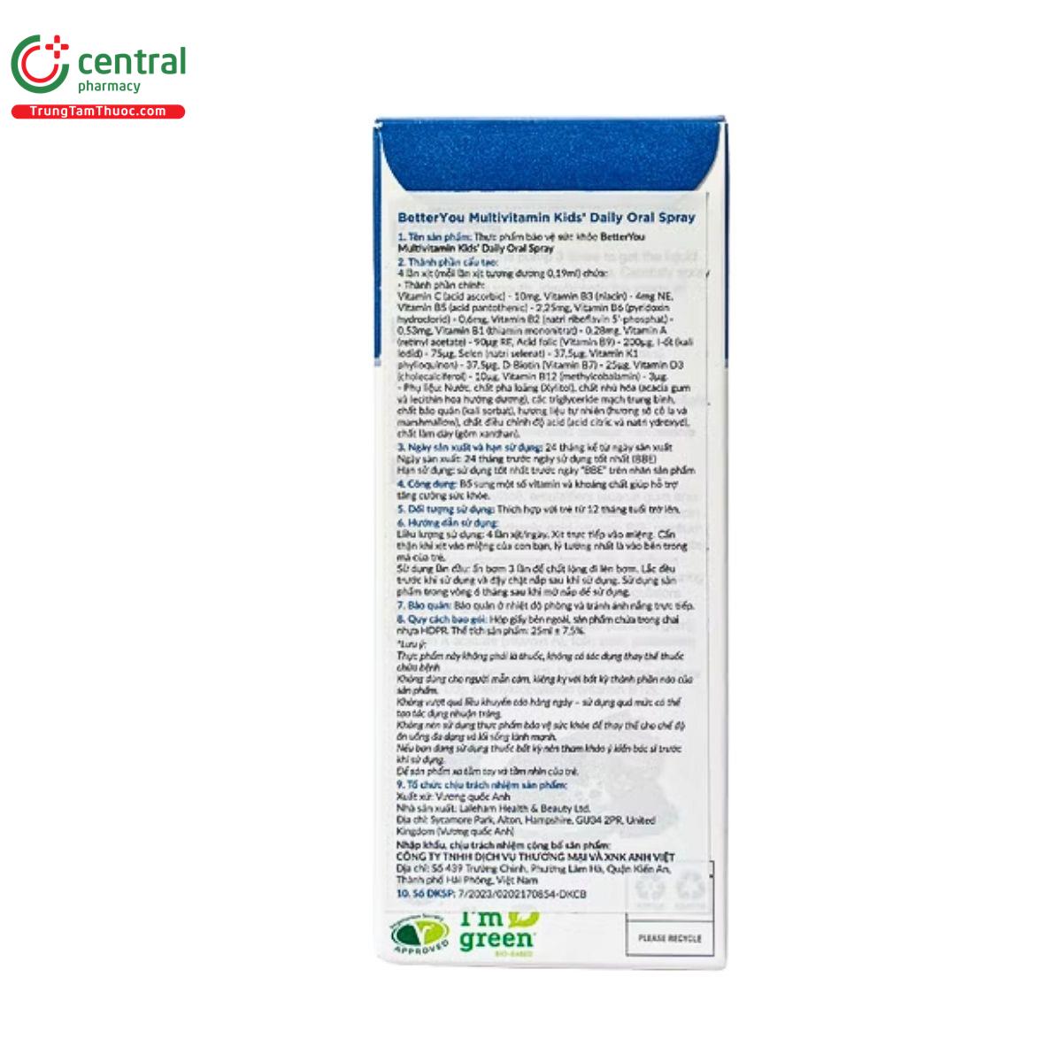 betteryou multivitamin kids daily oral spray 4 R6376