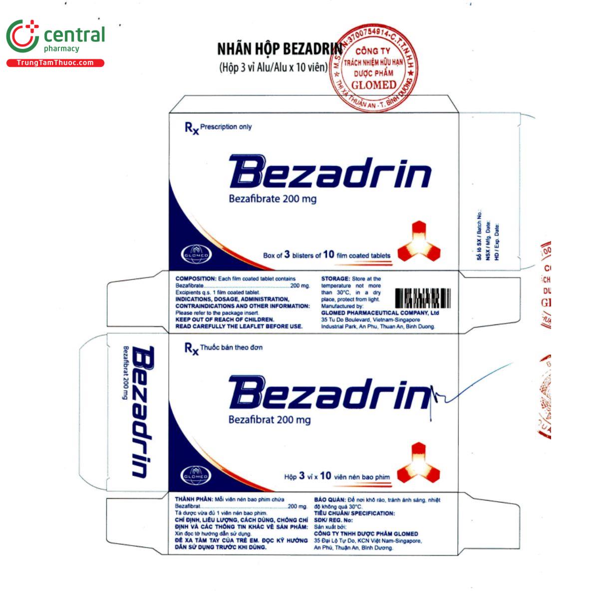 bezadrin 200mg 4 J4454