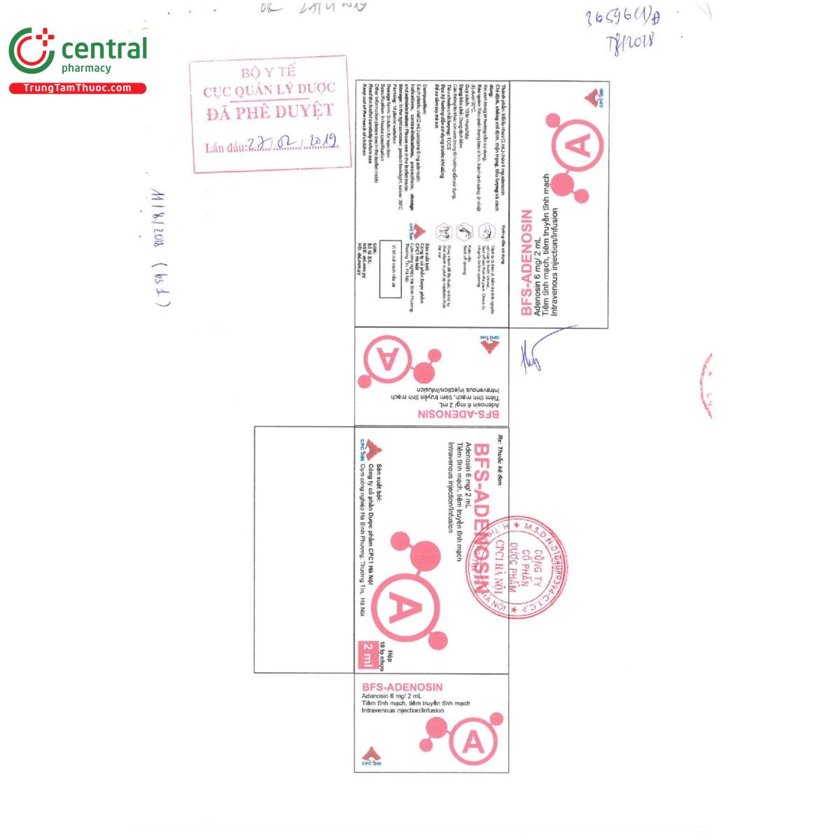 bfs adenosin 3mg ml 2 P6030