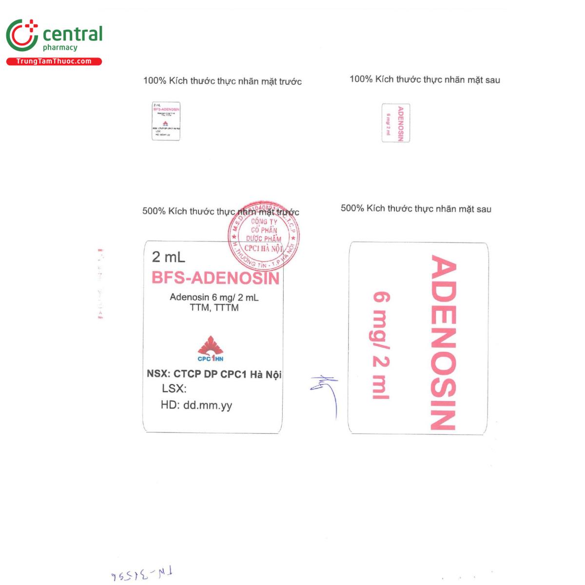 bfs adenosin 3mg ml 5 I3062