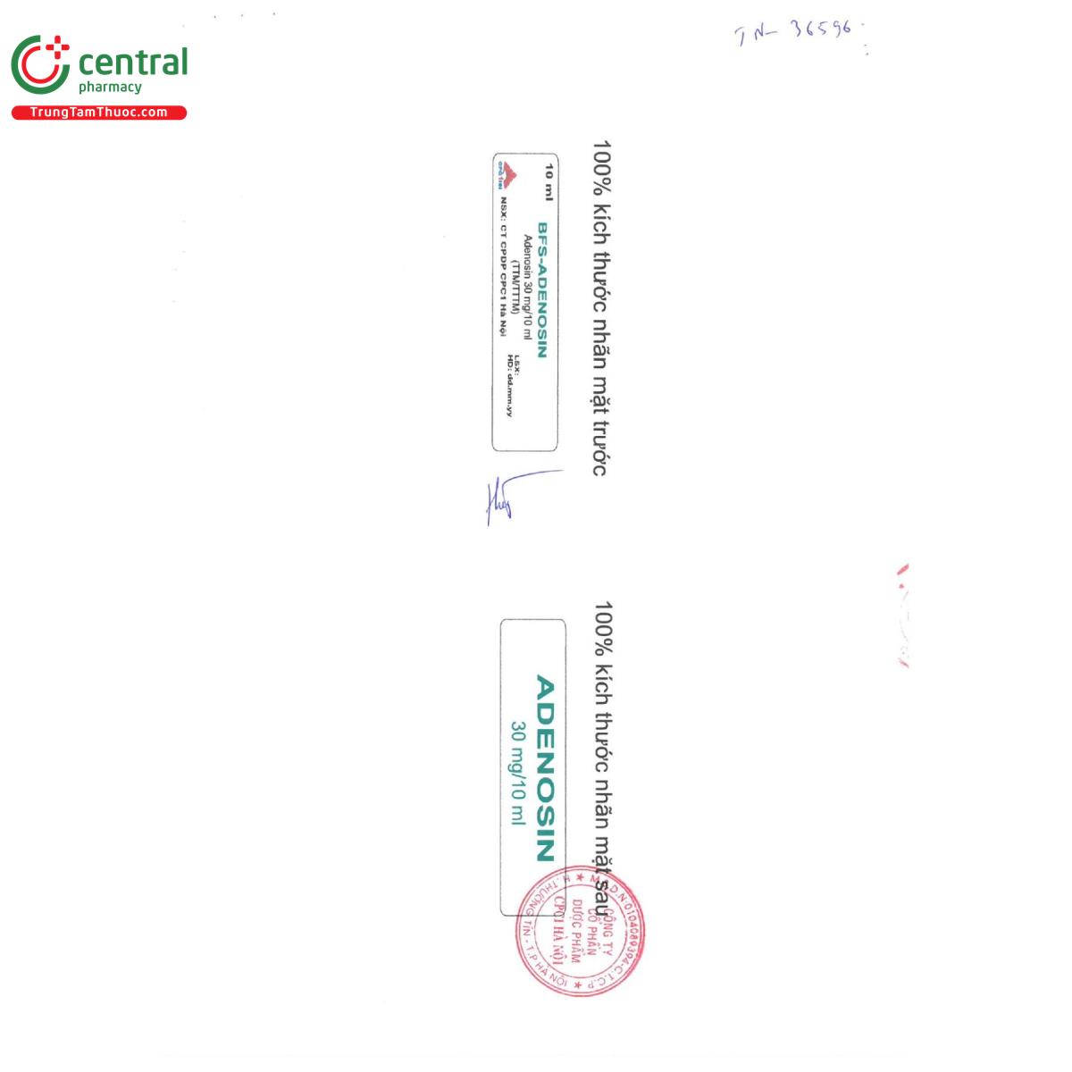 bfs adenosin 3mg ml 6 J3555