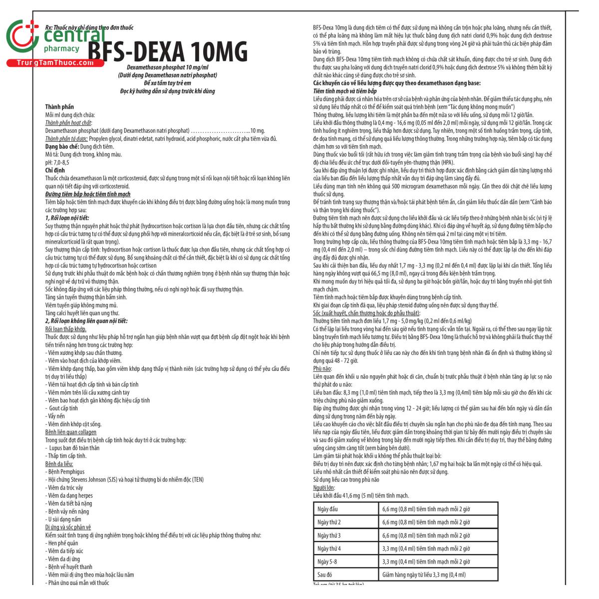 bfs dexa 10mg 3 G2734