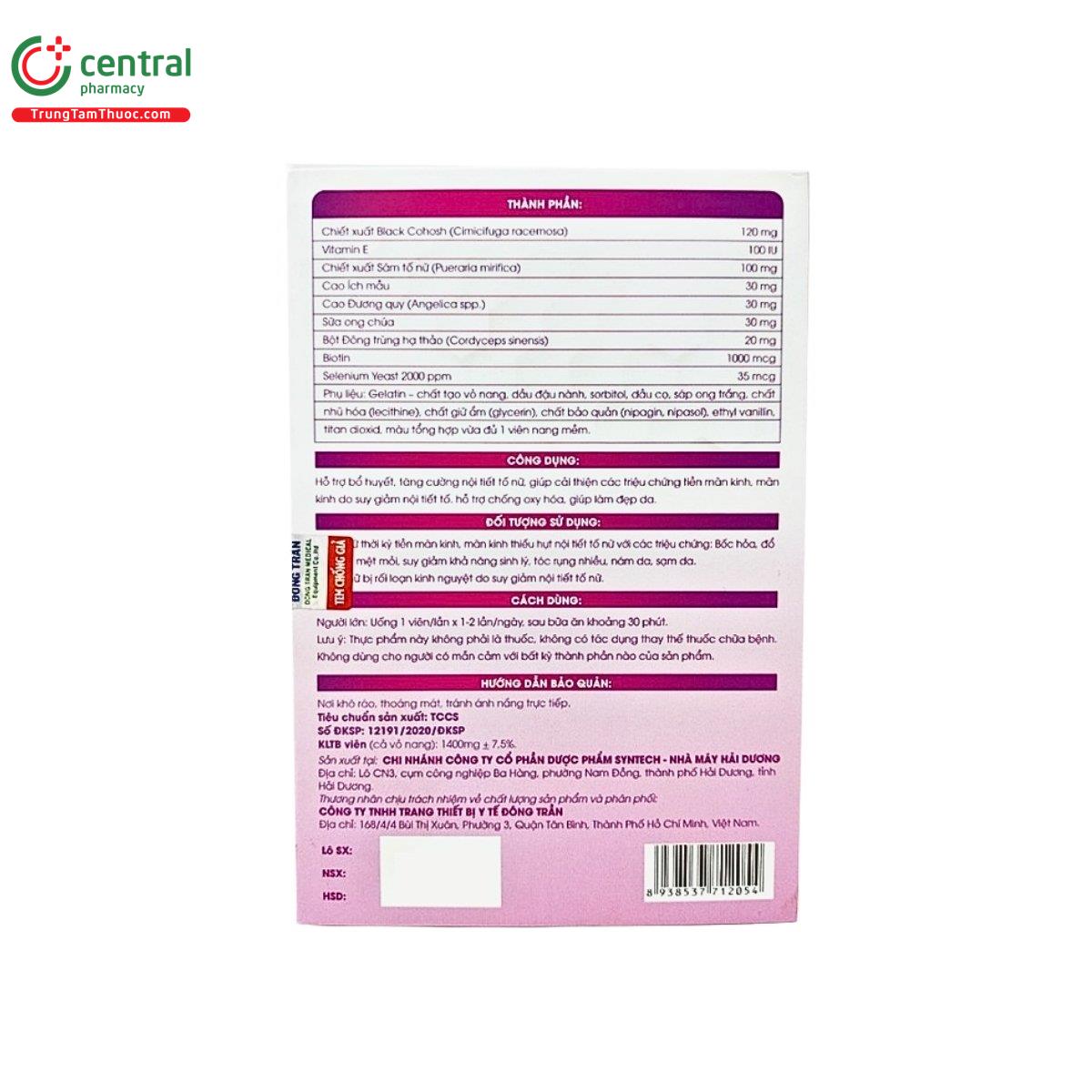 bhb black cohosh for lady 2 N5027