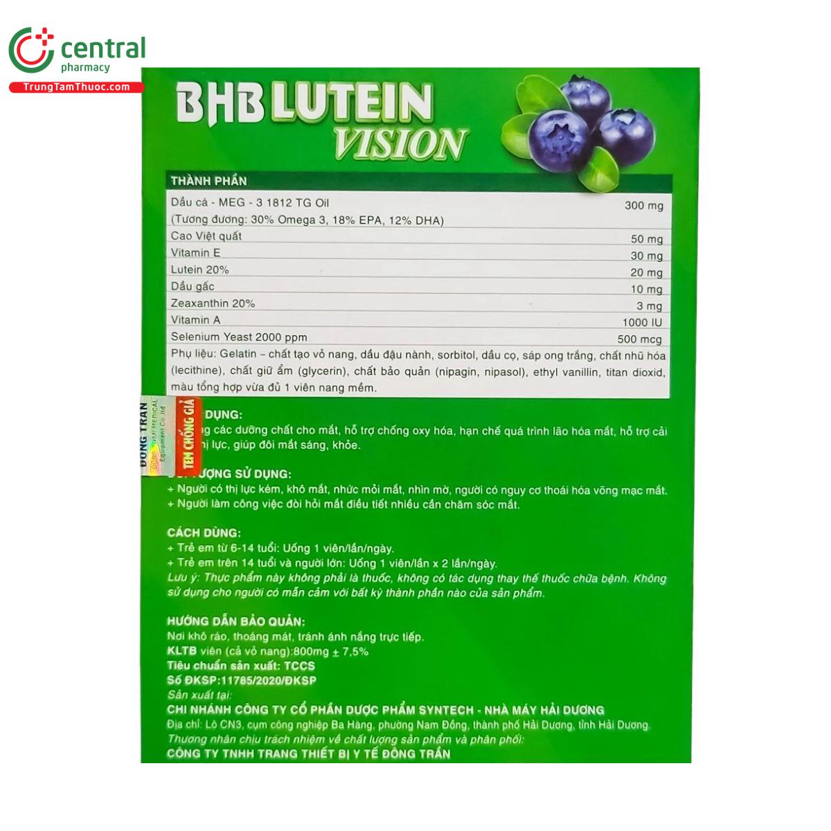 bhb lutein vision 2 O5704
