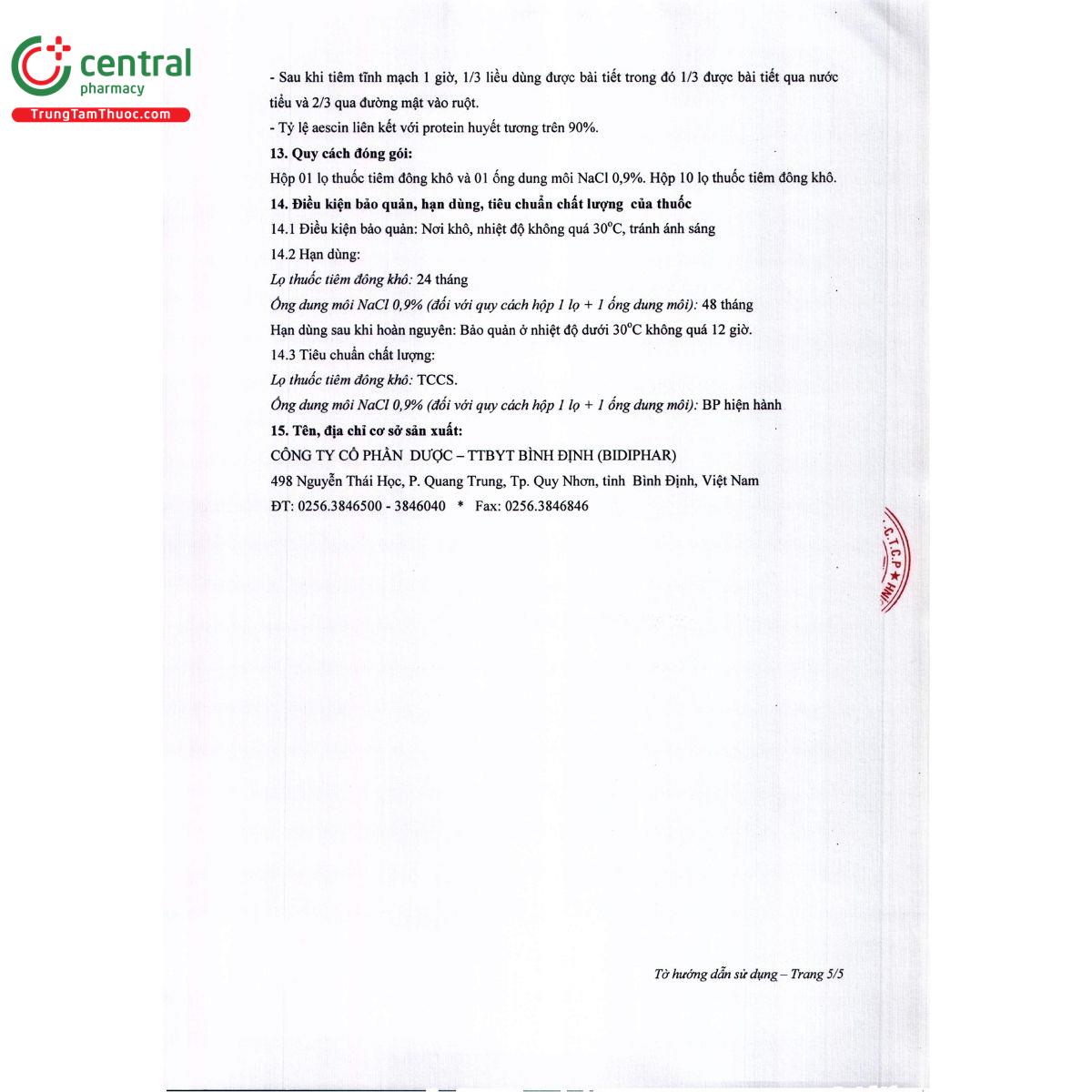 biesinax inj 5mg 6 T7745