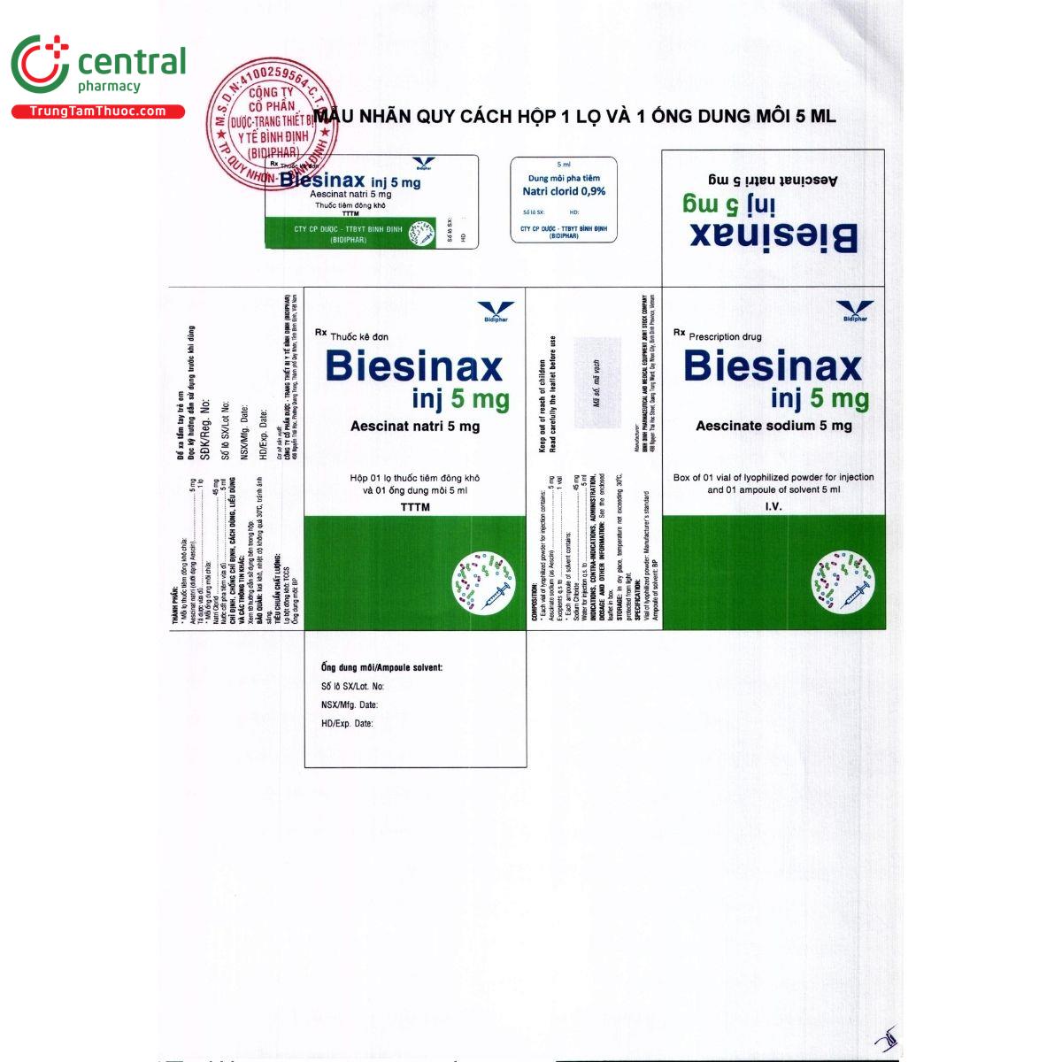 biesinax inj 5mg P6872