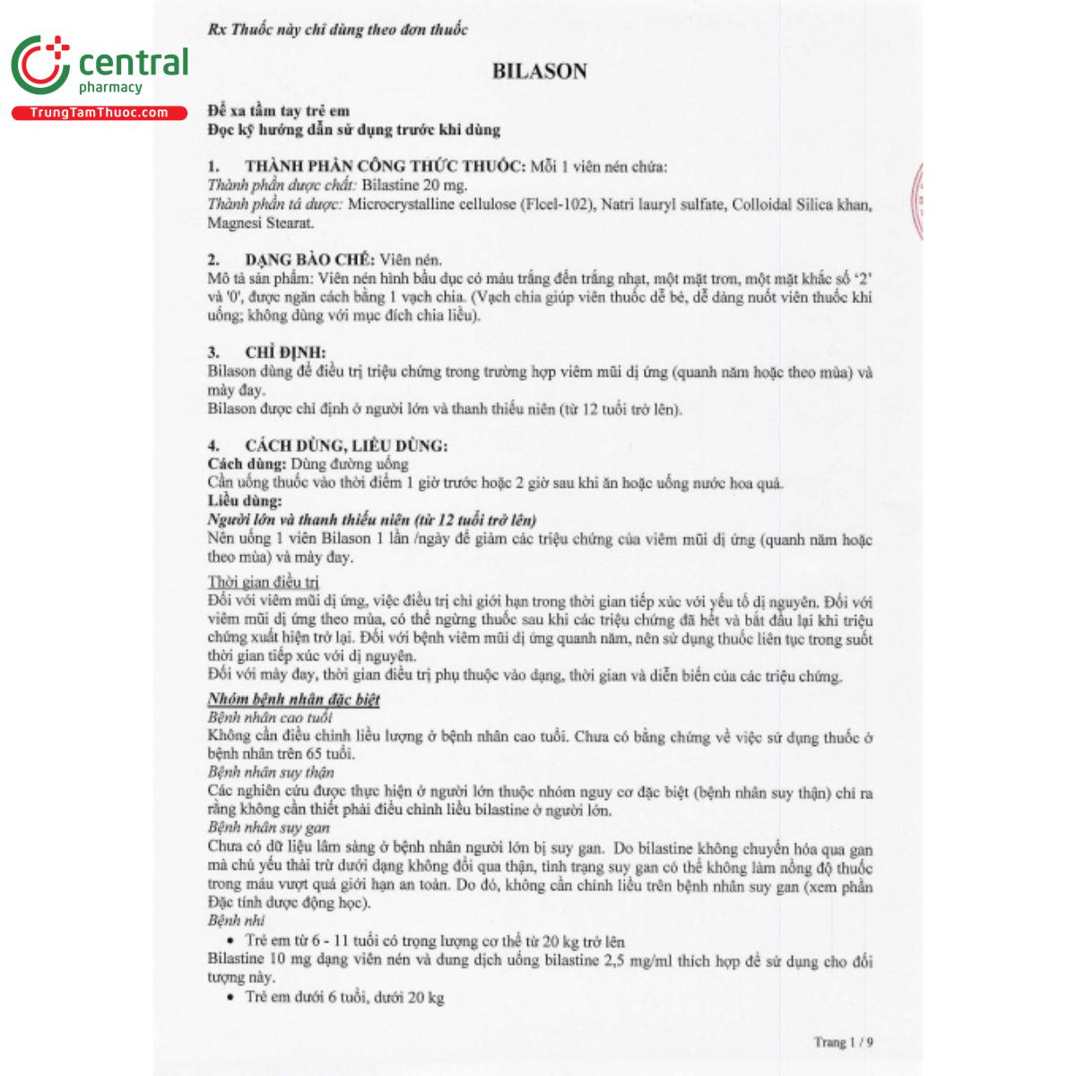 bilason 20mg 4 E1800