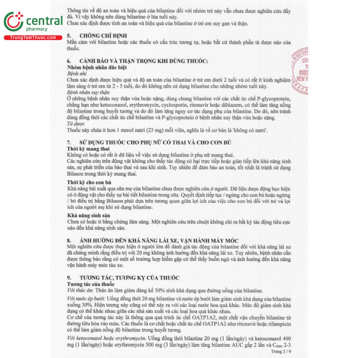 bilason 20mg 5 U8253