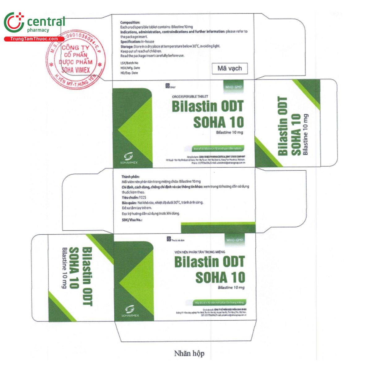 bilastin odt soha 10 7 S7366