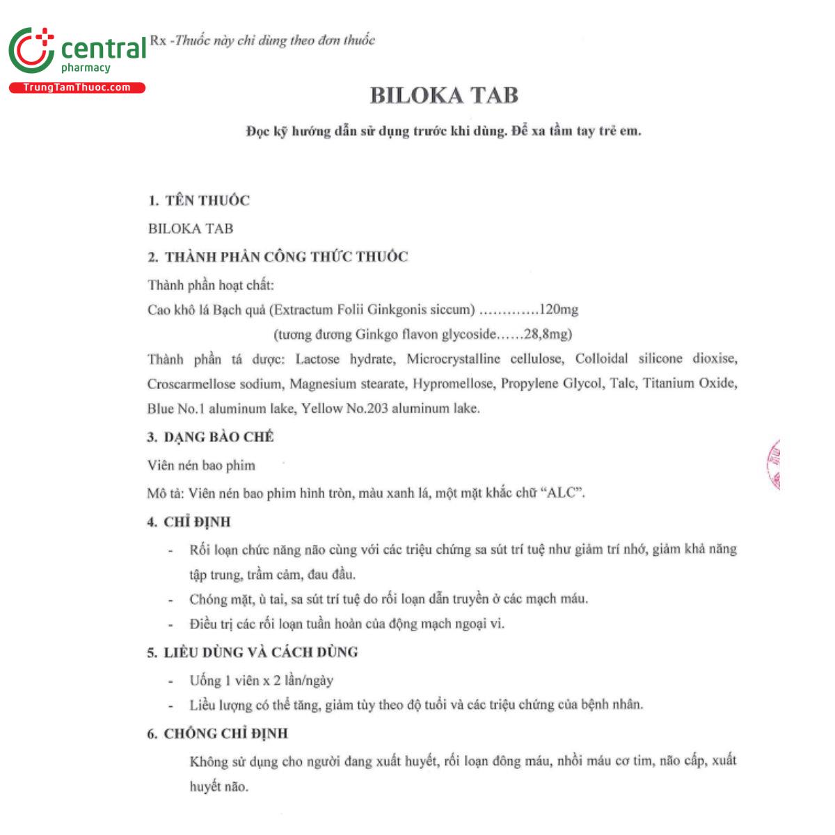 biloka tab 120mg 3 I3414 biloka tab 120mg 3 I3414