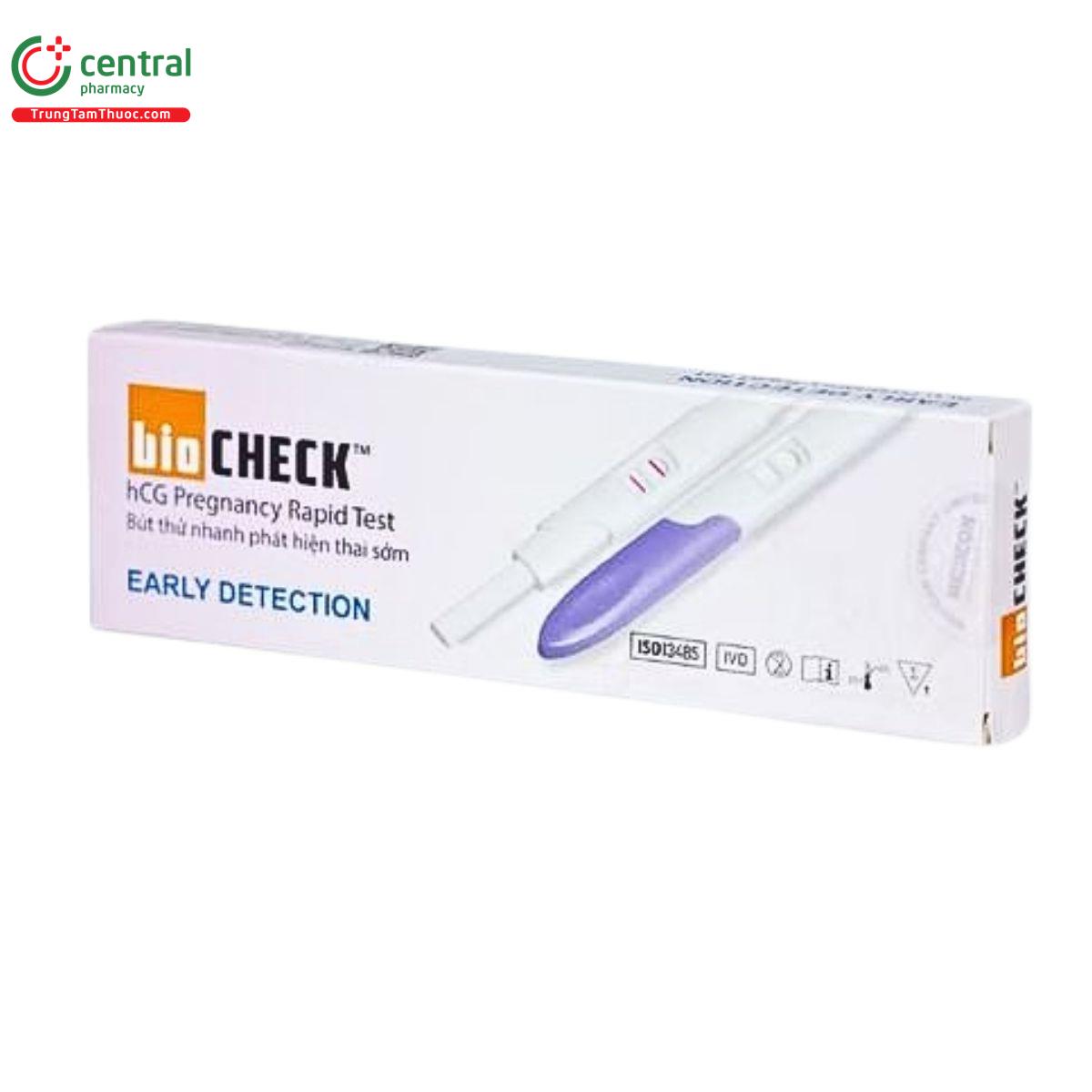 biocheck early detection hcg pregnancy rapid test 3 T7136