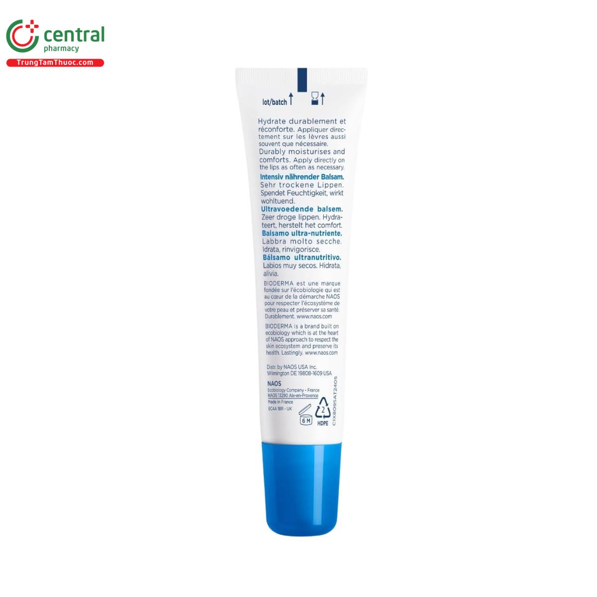bioderma atoderm baume levres 7 V8413 bioderma atoderm baume levres 7 V8413