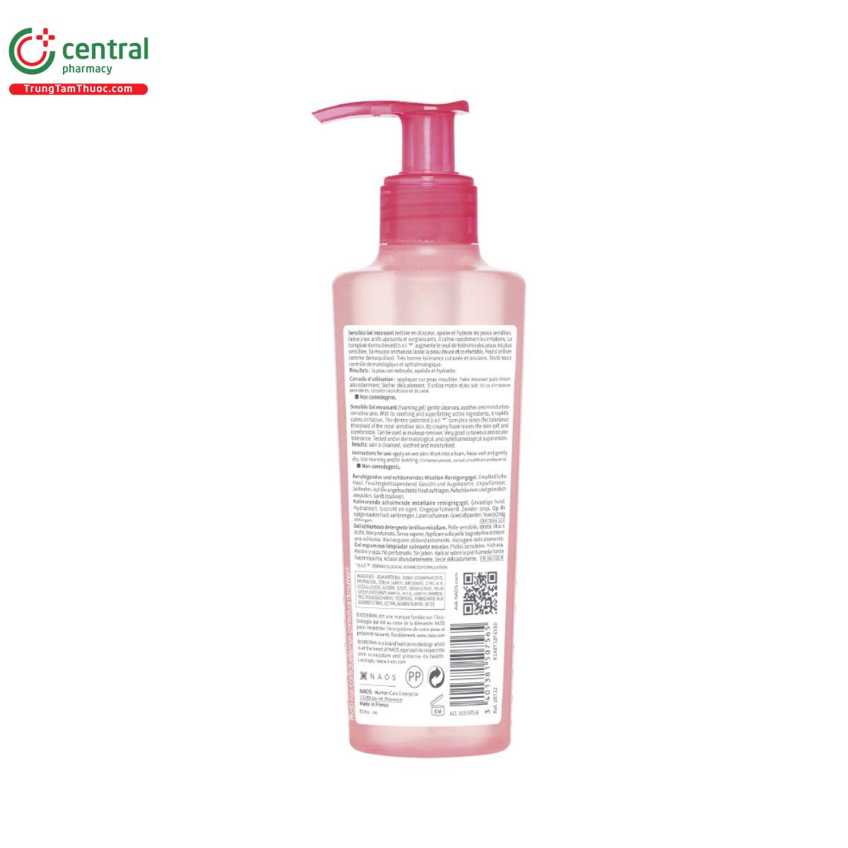 bioderma sensibio gel moussant 2 I3014