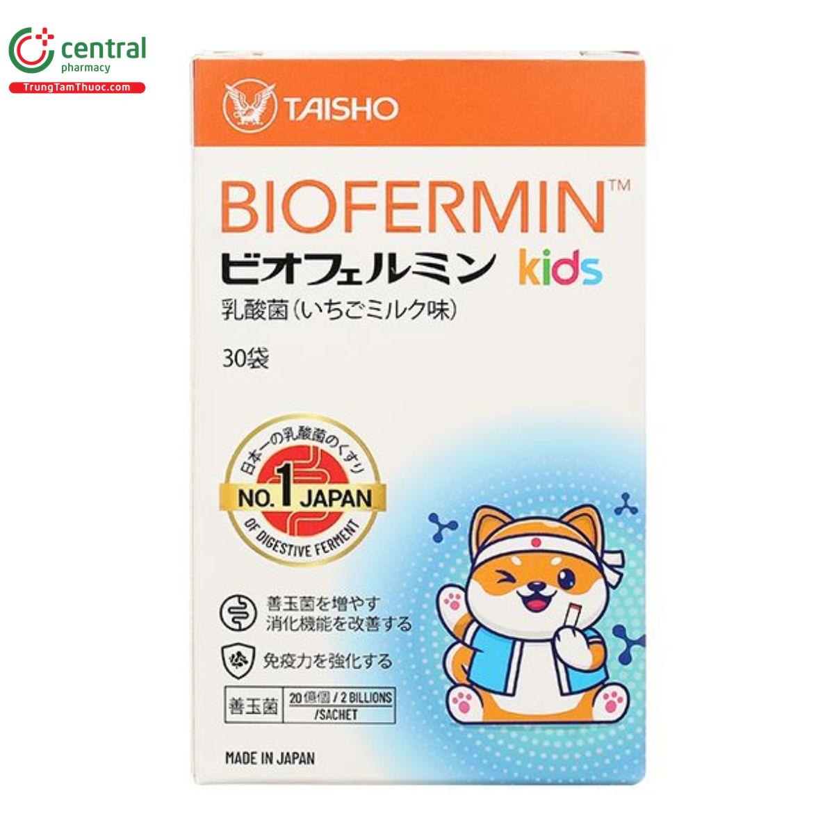 Biofermin kids bổ sung lợi khuẩn, hỗ trợ tăng cường sức khỏe tiêu hóa