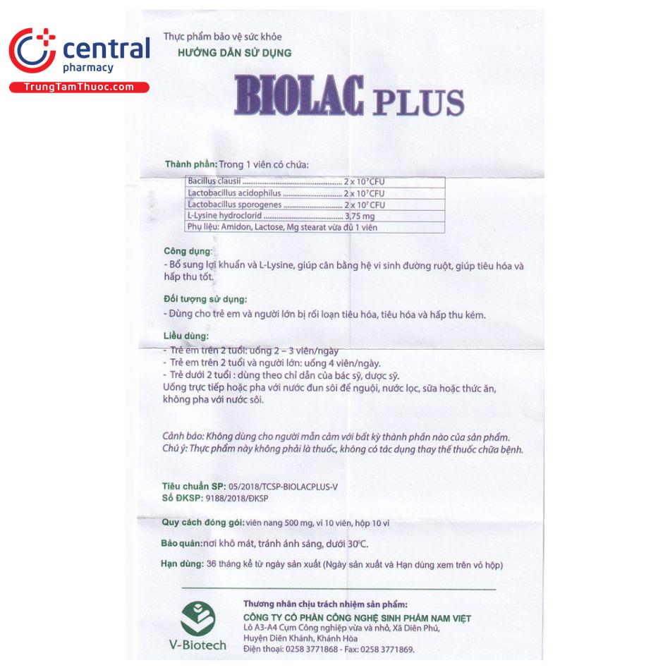 biolac plus 11 H2603