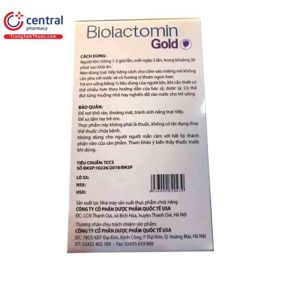 biolactomin gold 4 M5422