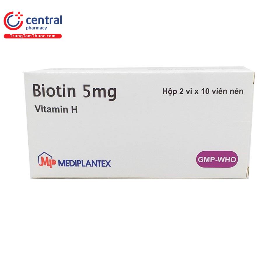 biotin 5mg mediplantex 3 B0710