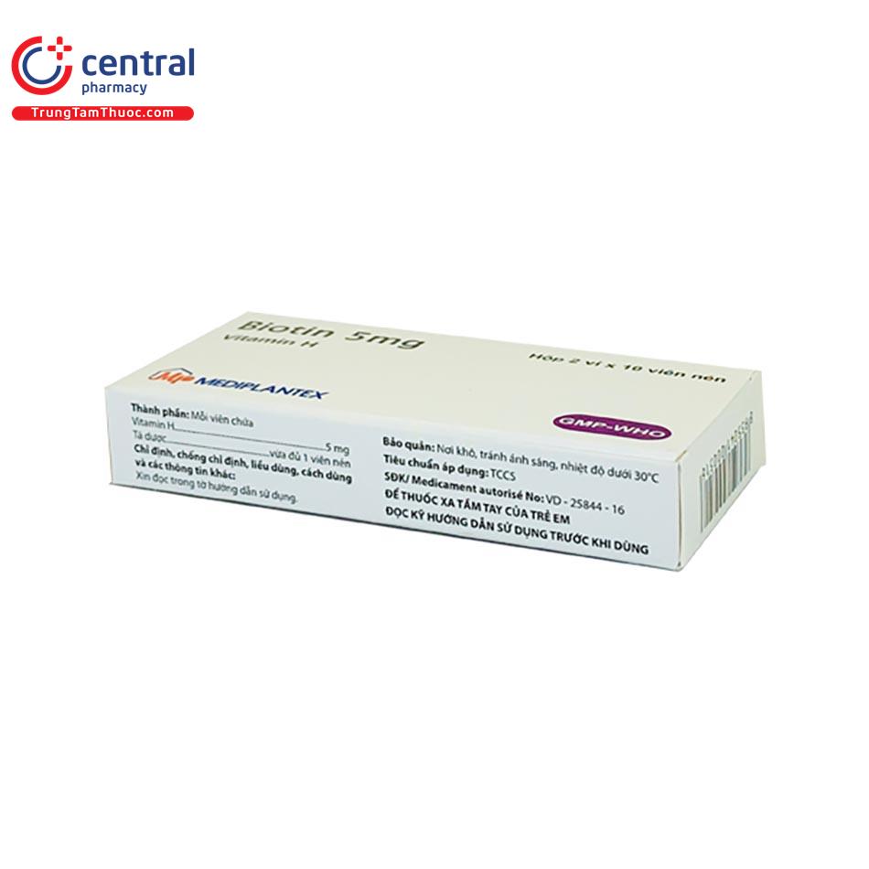 biotin 5mg mediplantex 4 G2842