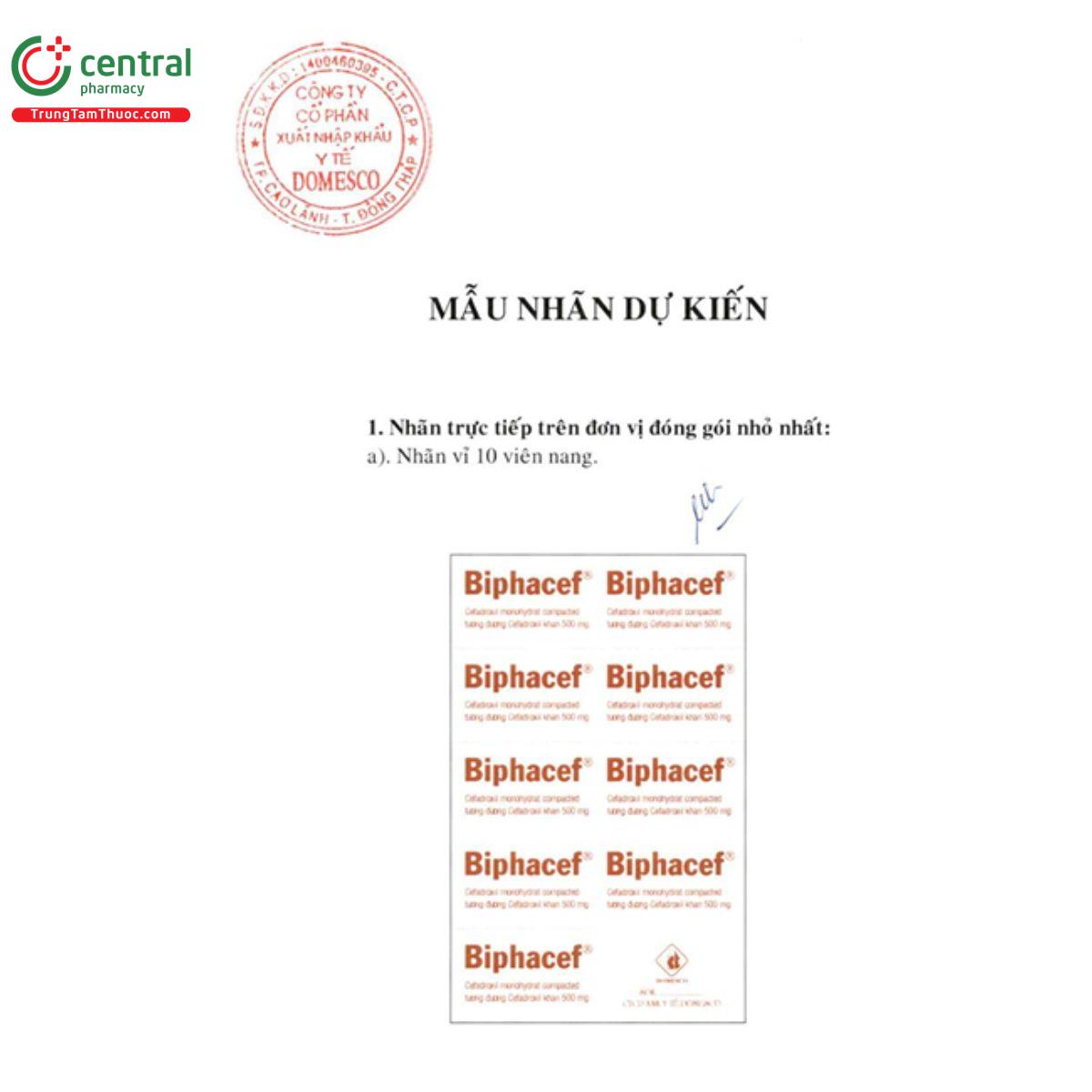 biphacef 500mg 4 O5152 biphacef 500mg 4 O5152