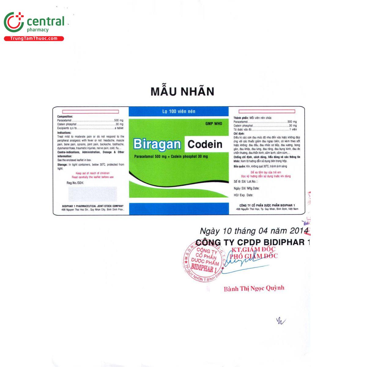 biragan codein M5202 biragan codein M5202