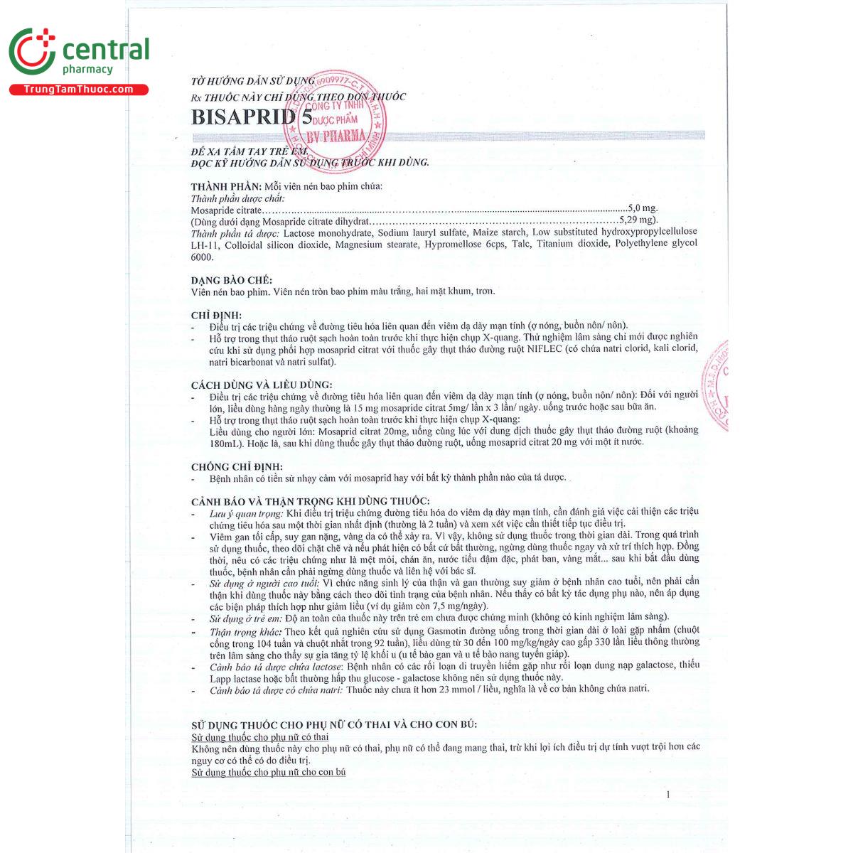 bisaprid 5mg 6 N5157