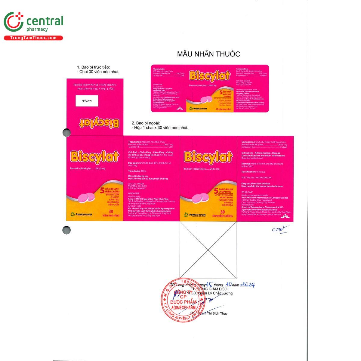 biscylat 262 5mg 10 R7502