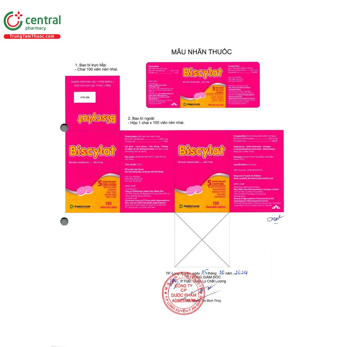 biscylat 262 5mg 13 V8712