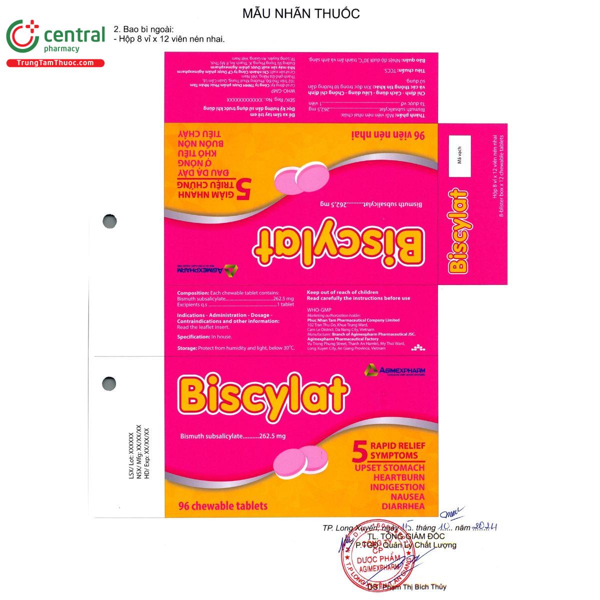 biscylat 262 5mg 6 F2080
