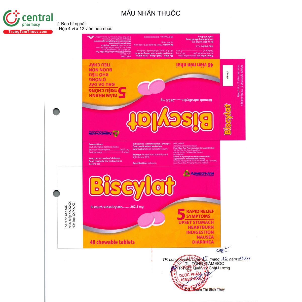 biscylat 262 5mg J3357