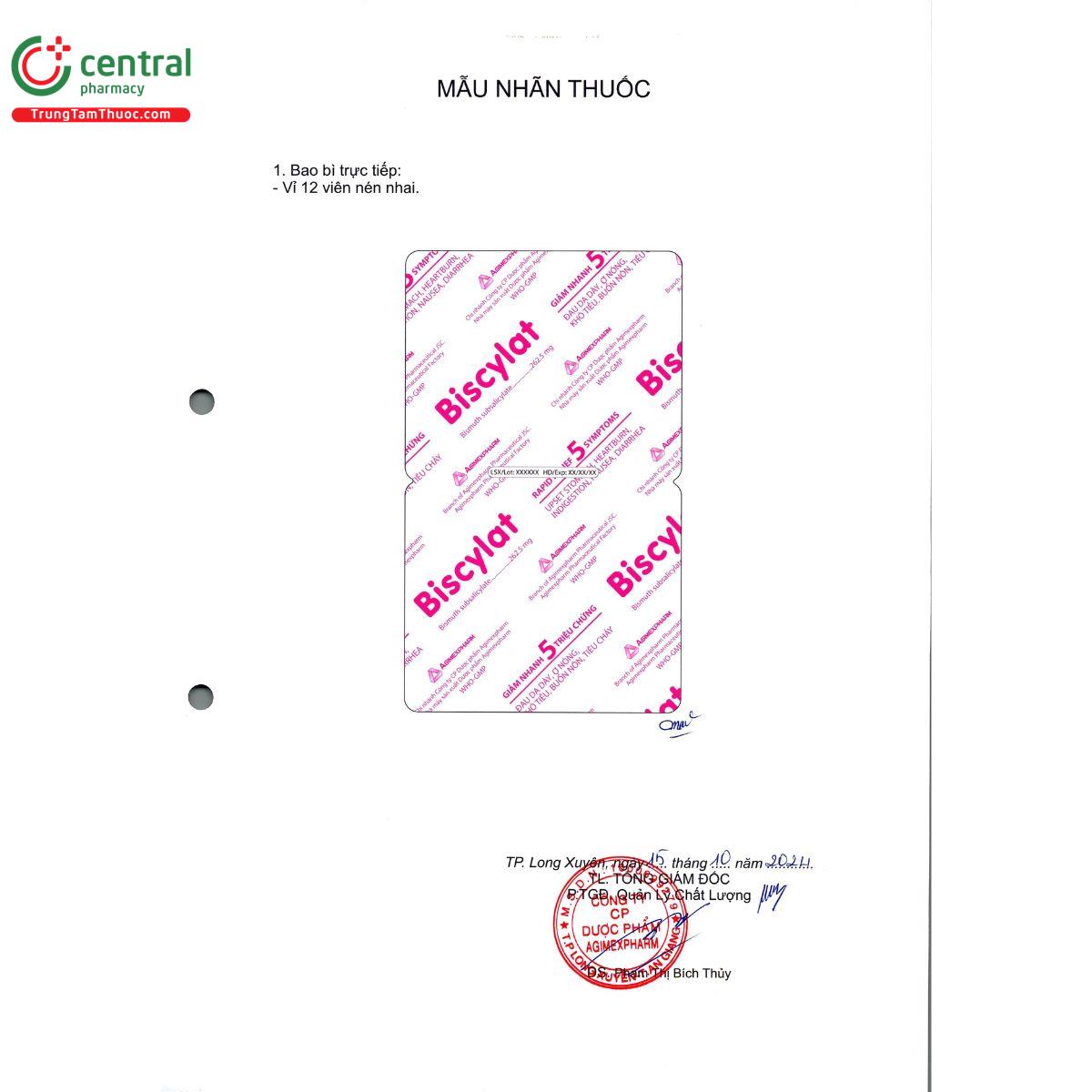 biscylat 262 5mg Q6628