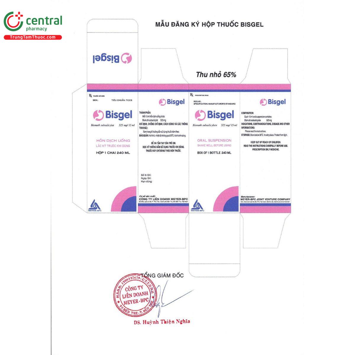 bisgel 525mg 8 A0382