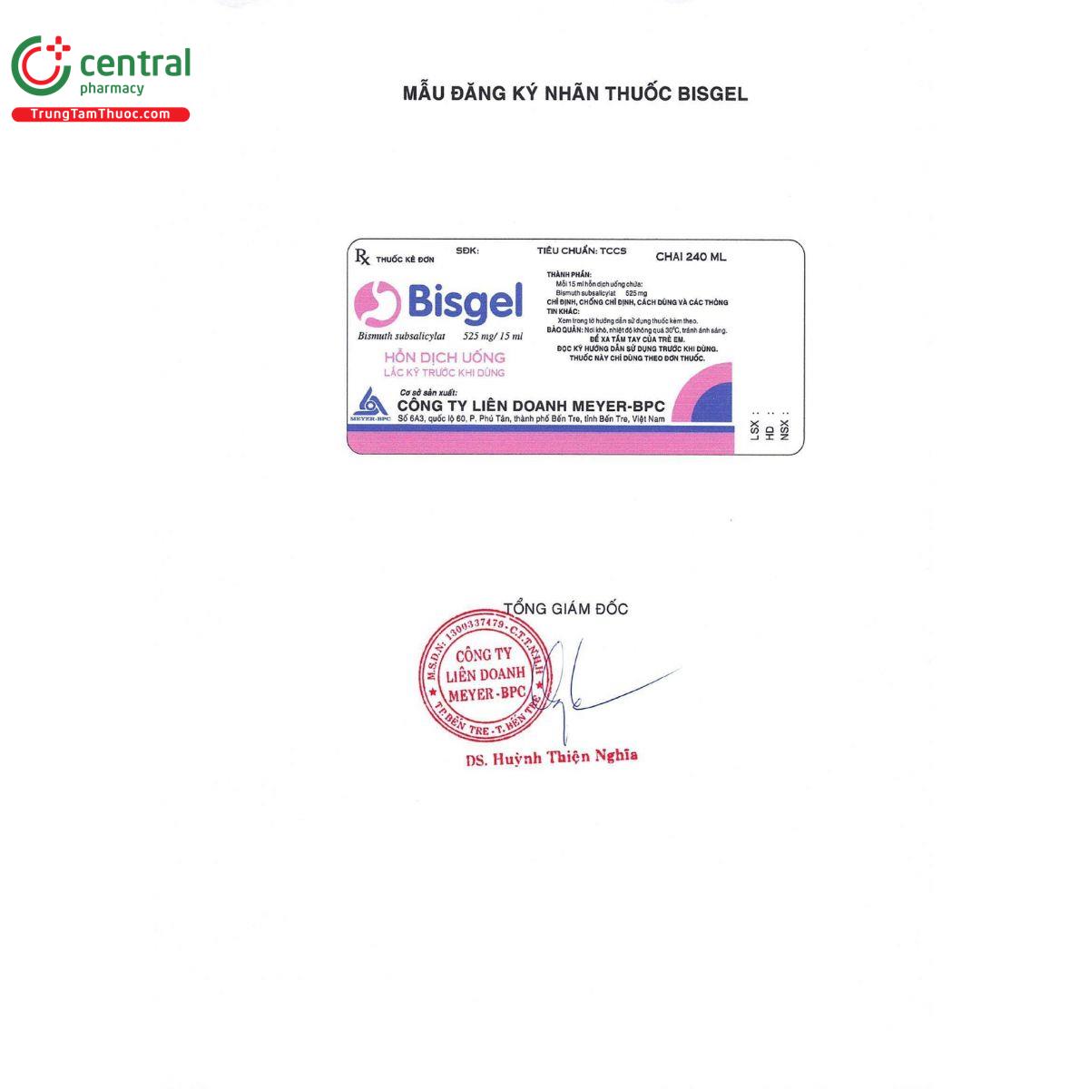 bisgel 525mg 11 L4448