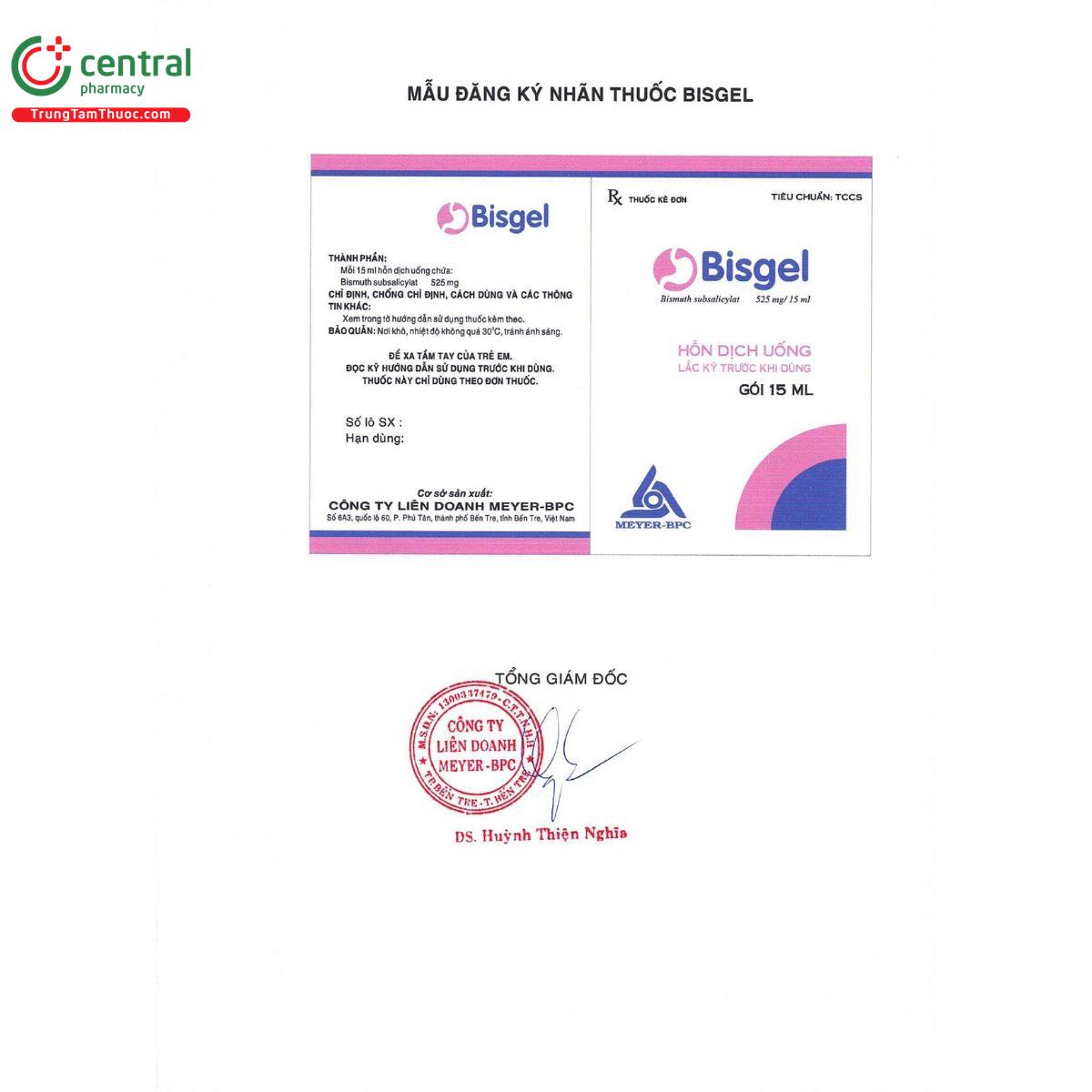 bisgel 525mg 3 F2808