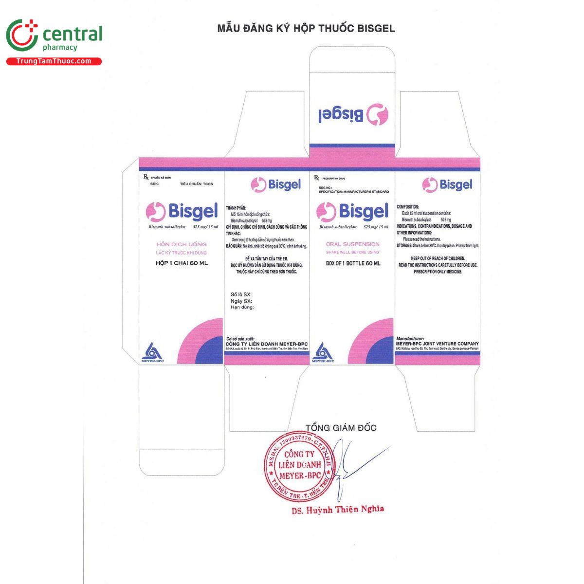 bisgel 525mg 6 I3132