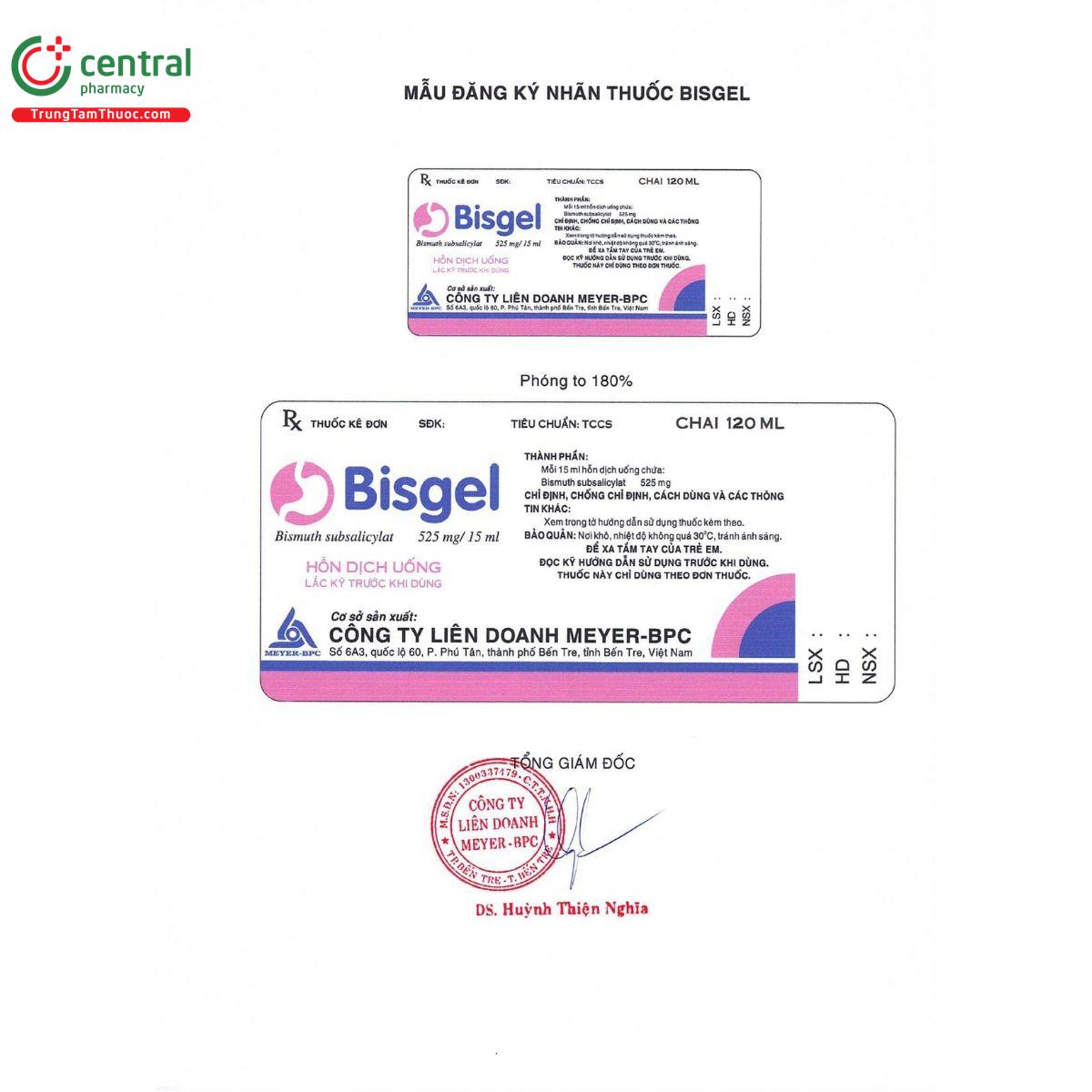 bisgel 525mg 9 S7265
